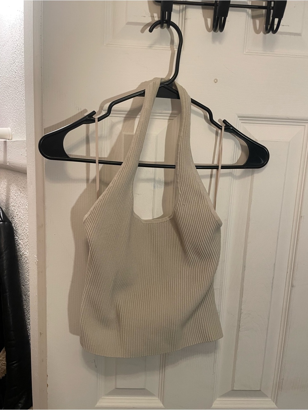 Aritzia Ribbed Tank Top in Beige - Picture 2 of 3